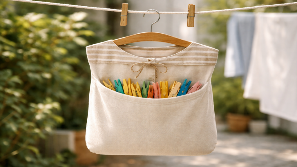 Esse truque simples acaba com prendedores espalhados