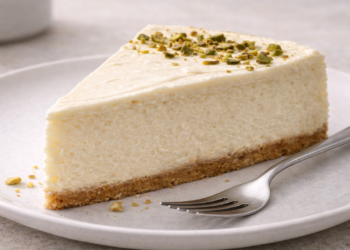 Um cheesecake clássico com sabor que impressiona
