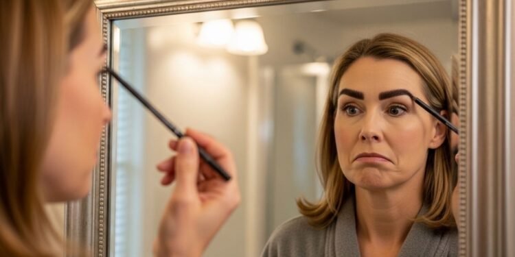 Pare de marcar as sobrancelhas com lápis preto após os 50: a cor que deixa o olhar mais leve