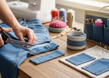 Antes de descartar jeans antigos, saiba como reaproveitá-los na decoração da casa