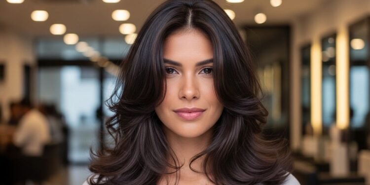 Mulheres com cabelos finos estão pedindo esse corte de cabelo moderno de 2026 nos salões, porque ele adiciona volume e é fácil de estilizar
