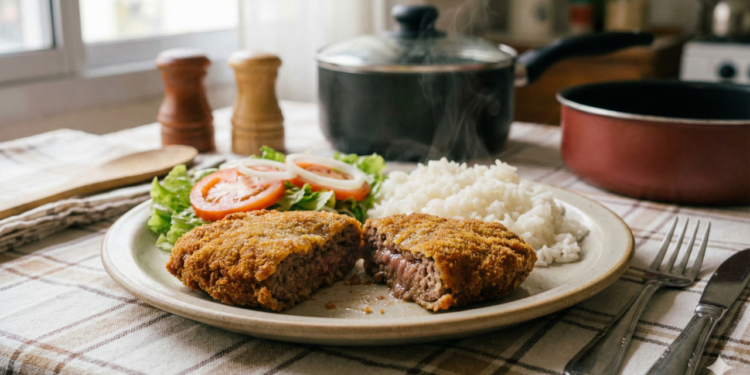 Milanesa de carne moída barata e irresistível