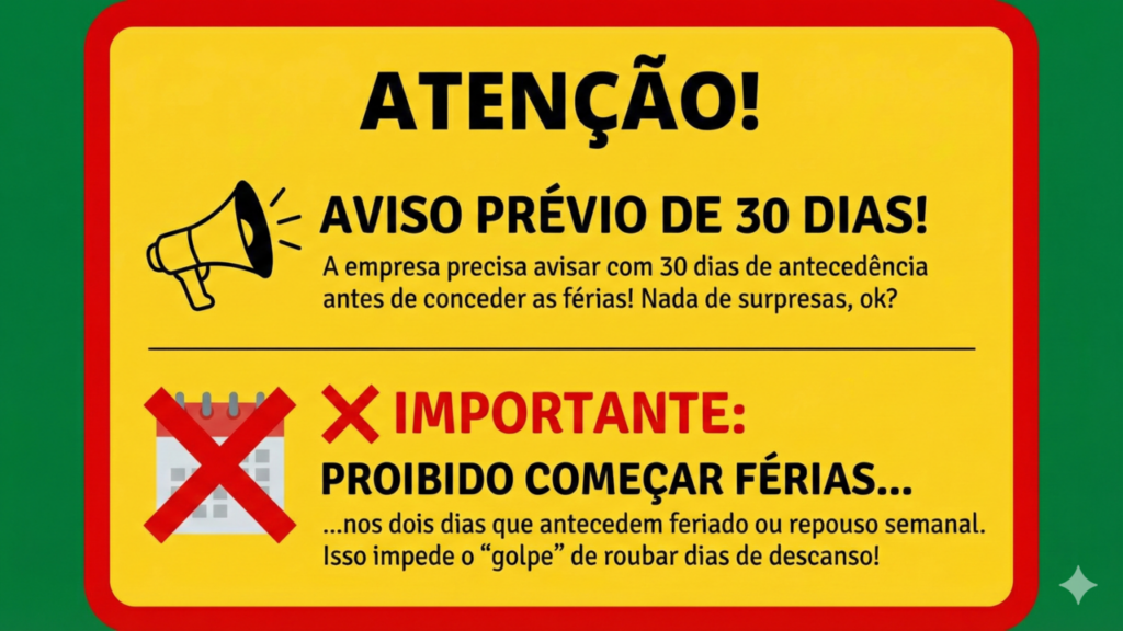 A regra mais importante sobre férias em 2026