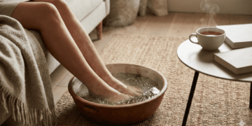 Água morna e alecrim: como aliviar pés cansados em poucos minutos em casa