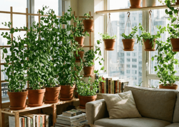 Como plantar ervilha em vasos e ter uma horta vertical produtiva mesmo em apartamentos pequenos