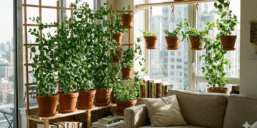 Como plantar ervilha em vasos e ter uma horta vertical produtiva mesmo em apartamentos pequenos