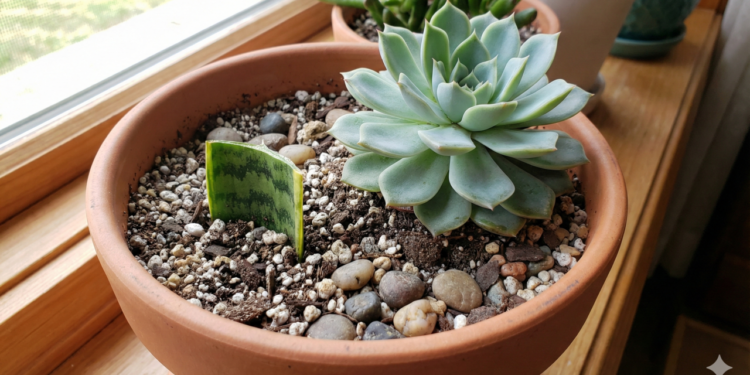 Espada de São Jorge fortalece suculentas