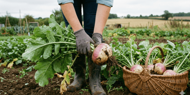 A base para que o plantio de nabo em canteiros domésticos funcione é a preparação correta do solo
