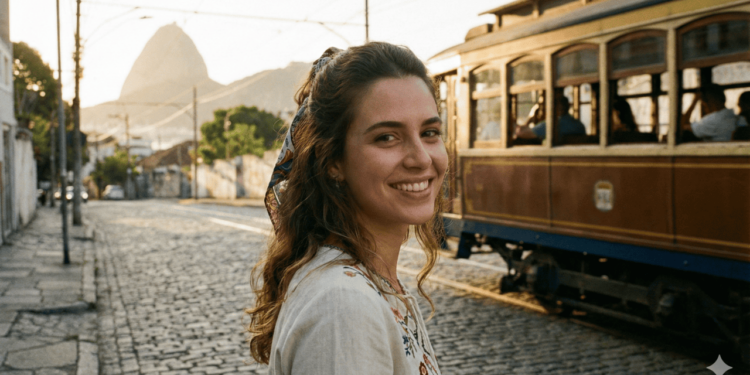 O penteado semi-preso com acabamento natural é aquele em que apenas uma parte do cabelo é presa
