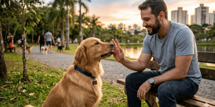 A explicação mais comum para entender por que os cães lambem humanos está ligada ao afeto