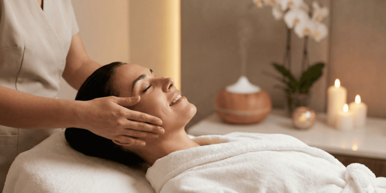 A automassagem facial é um conjunto de movimentos suaves feitos com as próprias mãos em áreas como testa