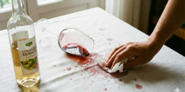 O truque caseiro que salva tecido manchado de vinho