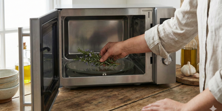 Alecrim elimina odores da cozinha rapidamente.