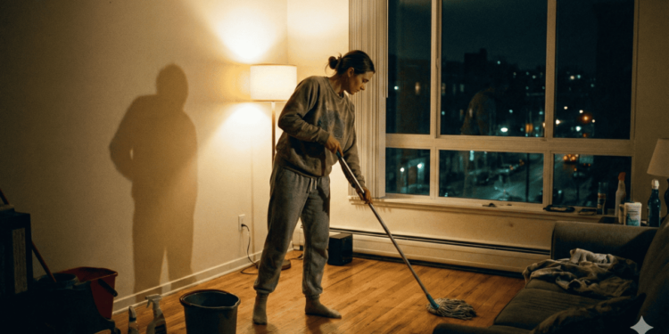 Muita gente escolhe esse horário não por ter “mania de limpeza”, mas porque é o único momento em que a casa está calma