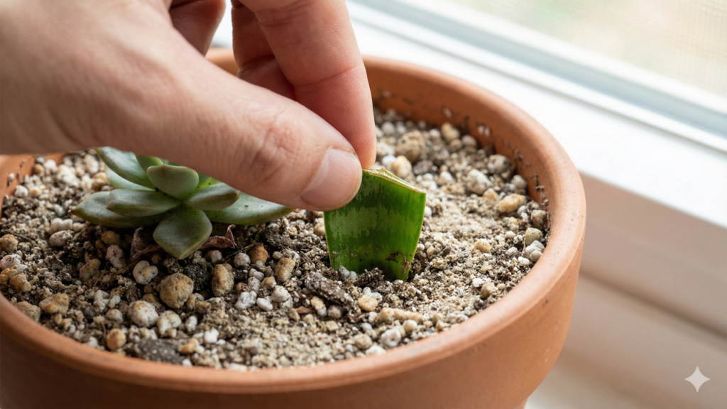 Espada de São Jorge fortalece suculentas