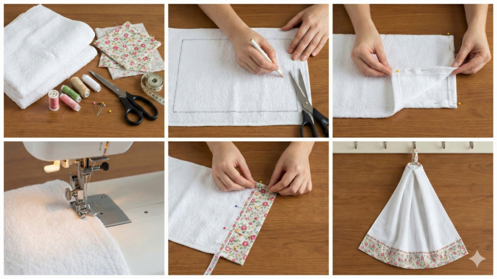 Pano de prato caseiro que economiza dinheiro