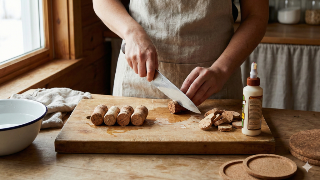 Do lixo a objetos úteis feitos com rolhas