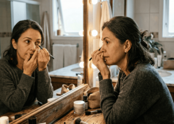 O fim do olhar cansado: o lápis de olho ideal que rejuvenesce e ilumina a pele madura