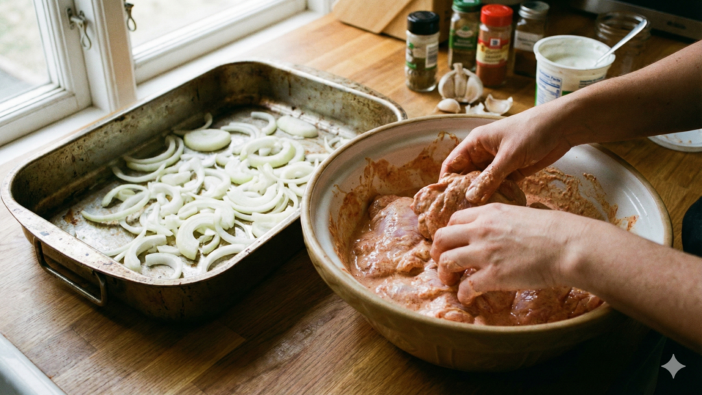 Quando a sobrecoxa sai do forno ninguém resiste