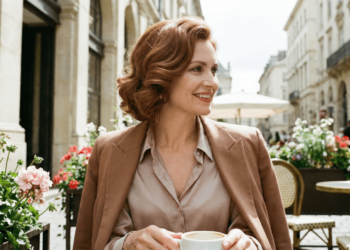 Ruivo intenso fora, acobreado natural dentro: o tom que valoriza o rosto após os 40 anos