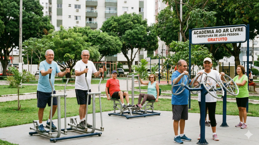 João Pessoa vira refúgio preferido de aposentados  (Imagem gerada por inteligência artificial-Gemini)