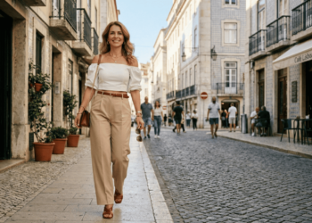 Calças largas de alfaiataria e tops justos: o duo fashion que domina as ruas e escritórios