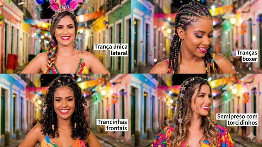 Penteado para Carnaval simples e resistente ao calor