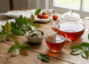 Como o chá de pitanga ajuda no funcionamento do intestino e combate o inchaço abdominal de forma leve