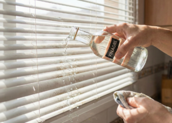 Limpar persianas com vinagre é mais eficaz