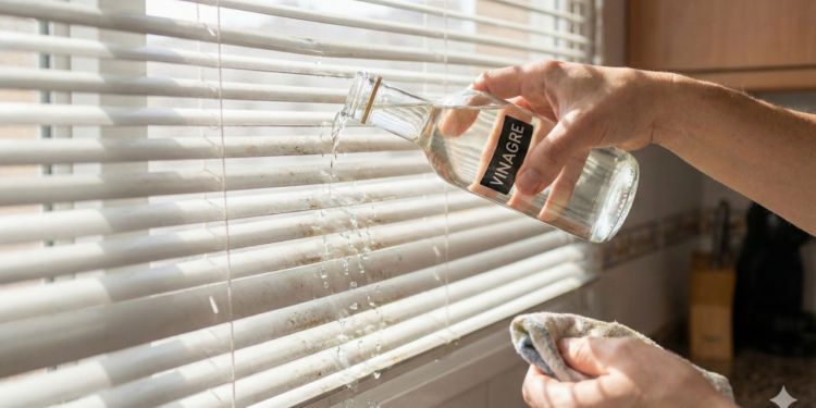 Limpar persianas com vinagre é mais eficaz