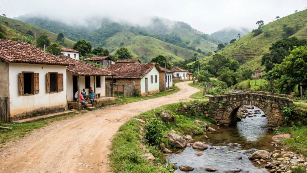 O vilarejo mineiro onde o tempo parece ter parado