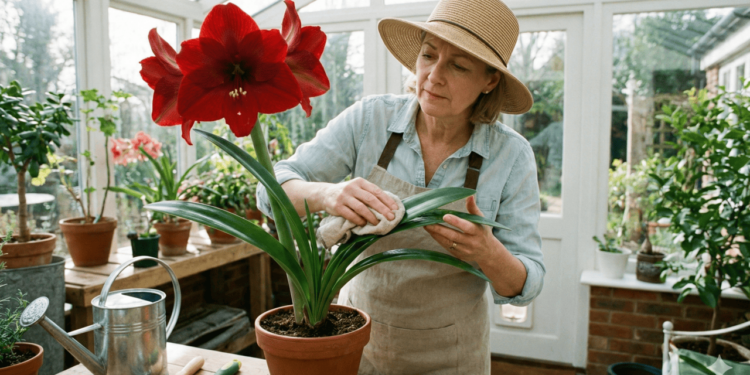 A amarílis, também conhecida como lírio-da-amazônia ou hippeastrum, é uma planta bulbosa que vive em ciclos