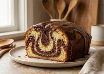 Bolo mesclado sem ovos fica fofinho, úmido e fácil de fazer