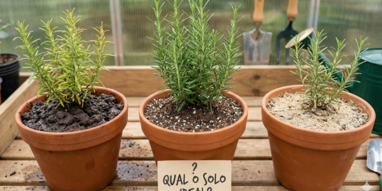 O segredo do solo que mantém o alecrim saudável