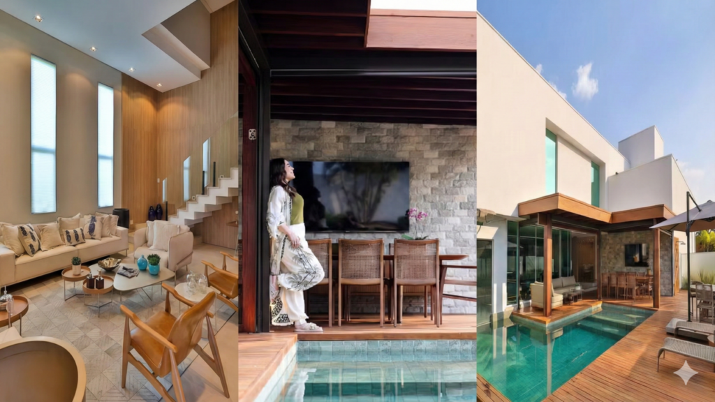 Montagem foto mansão de Naiara Azevedo - Foto: Rafael Cusato/gshow