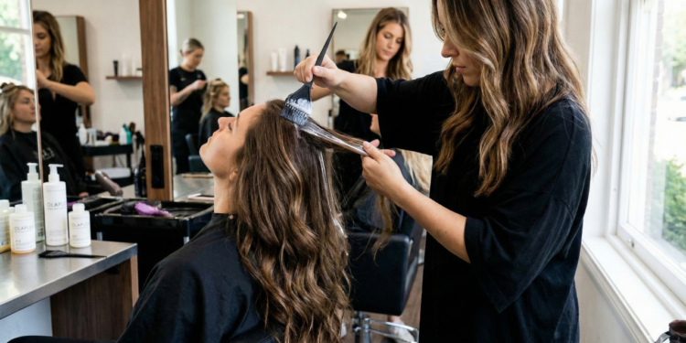 Cabelo iluminado saudável e com brilho natural