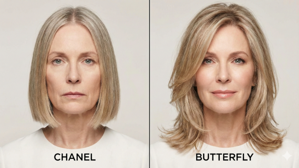 Chanel vs. Butterfly: qual corte valoriza melhor cabelos maduros
