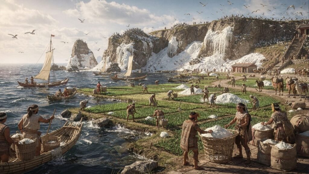 Como montanhas de fezes de aves marinhas transformaram o Reino de Chincha em potência econômica entre 1000 e 1400