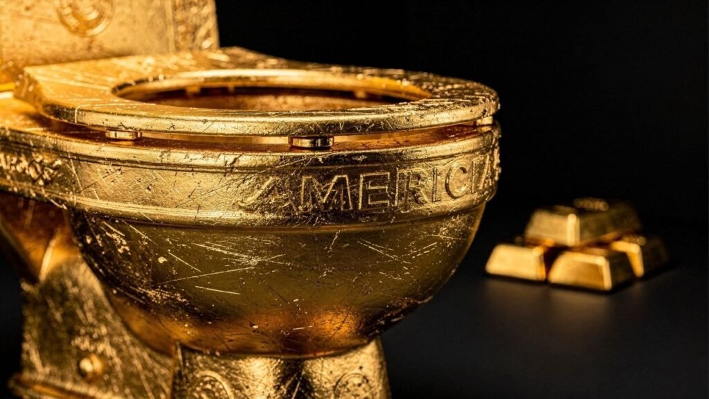 Vaso sanitário de ouro é vendido por R$ 62 milhões e reacende debates sobre desigualdade, luxo extremo e limites da arte
