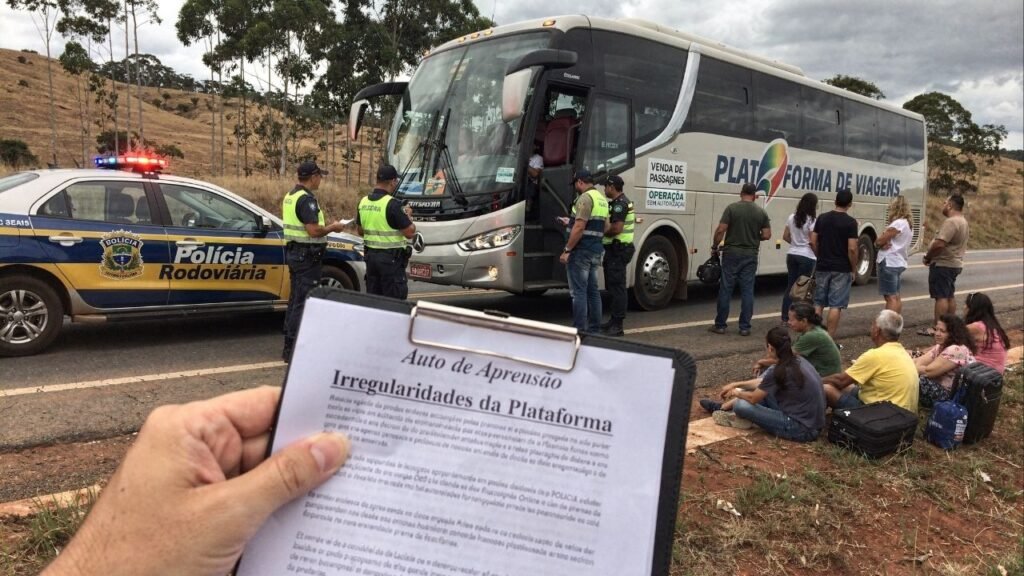 Viagem é interrompida por apreensão do ônibus em MG e plataforma é condenada a pagar R$ 10 mil por passageiro