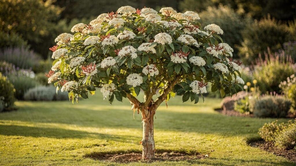 Essa árvore perfumada floresce quando quase todas as outras já perderam o brilho no jardim