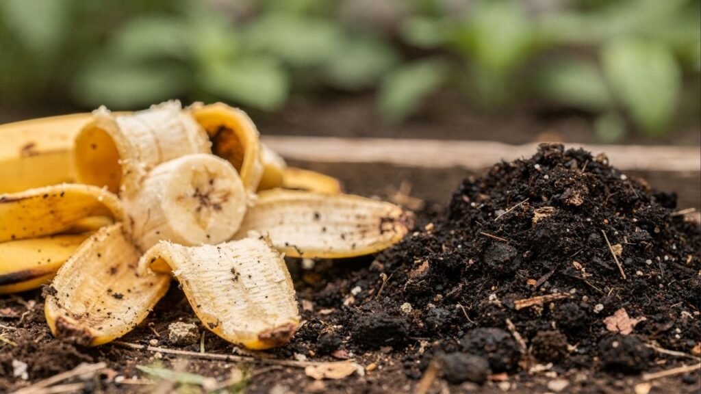 Jogar casca de banana no lixo pode ser um erro que está impedindo suas plantas de crescerem mais fortes e floridas