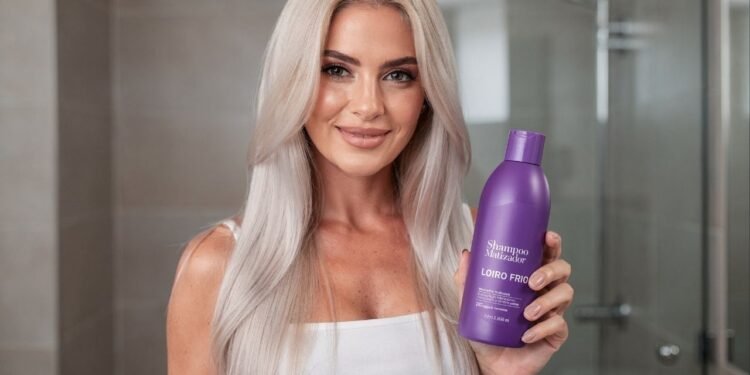 Seu loiro está amarelando mesmo cuidando? O erro pode estar no uso do shampoo roxo e muita gente faz do jeito errado