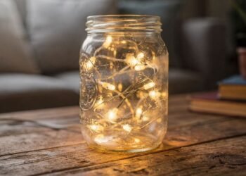 Com LED e um toque de criatividade, esses potes de vidro se transformam em luminárias decorativas que economizam energia e evitam calor