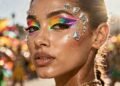 A nova maquiagem do Carnaval 2026 troca técnica por impacto visual e rende fotos impressionantes