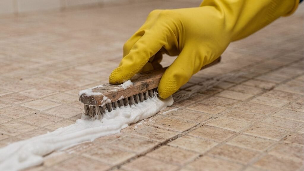 Essa pastinha caseira está viralizando por limpar o rejunte mais sujo em poucos minutos