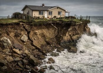 Erosão costeira derruba casa de R$ 1,6 milhão recém-comprada e expõe risco imprevisível