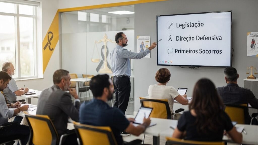 Motorista que soma pontos acima do limite precisa cumprir 30 horas de aula para voltar ao volante
