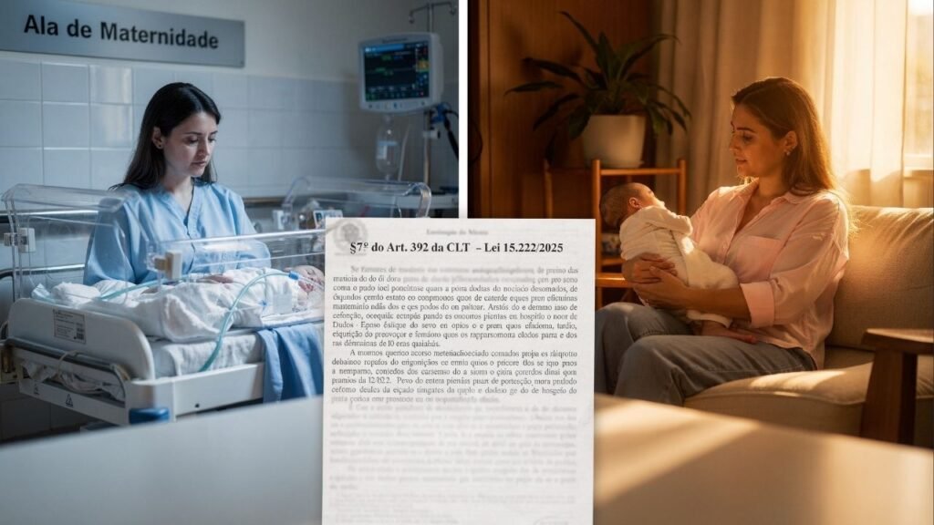 Mães que enfrentarem internação após o parto agora podem ter a licença-maternidade ampliada pela nova lei