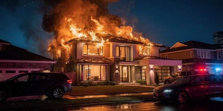 Enquanto todos dormiam, um esquilo danificava a fiação no sótão e dava início a incêndio devastador que deixou família sem casa em poucas horas